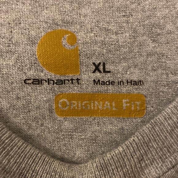 Carhartt Men’s XL long sleeve T-shirt, NWOT, Light grey. Great for Christmas! - Picture 3 of 4